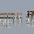 Different Fence Types Featuring Wooden Picket and Metal Rail Designs