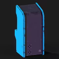 Retro Arcade Game Machine as Entertainment Electronics with Turquoise Design and Technology Screen Joystick Buttons