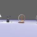 Modern Stylish Table Lamps With Various Designs Featuring Circular Frame And Tree Pattern