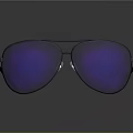 Modern Black Metal Jewelry With Purple Gemstone And Sleek Frame Design