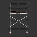 Iron frame large iron frame iron frame house factory industrial iron frame iron ladder rigid ladder work frame rigid scaffold 3d model