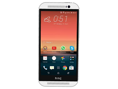 HTC Smartphone Home Screen Display With Time Weather And Multiple App Icons 3d model