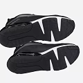 Black And Gray Nike Shoes With Mesh Upper Air Cushion And White Sole