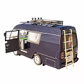 minibus minivan 3d model
