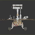 Mars Rover With Solar Panels Mechanical Arm And Scientific Exploration Wheels
