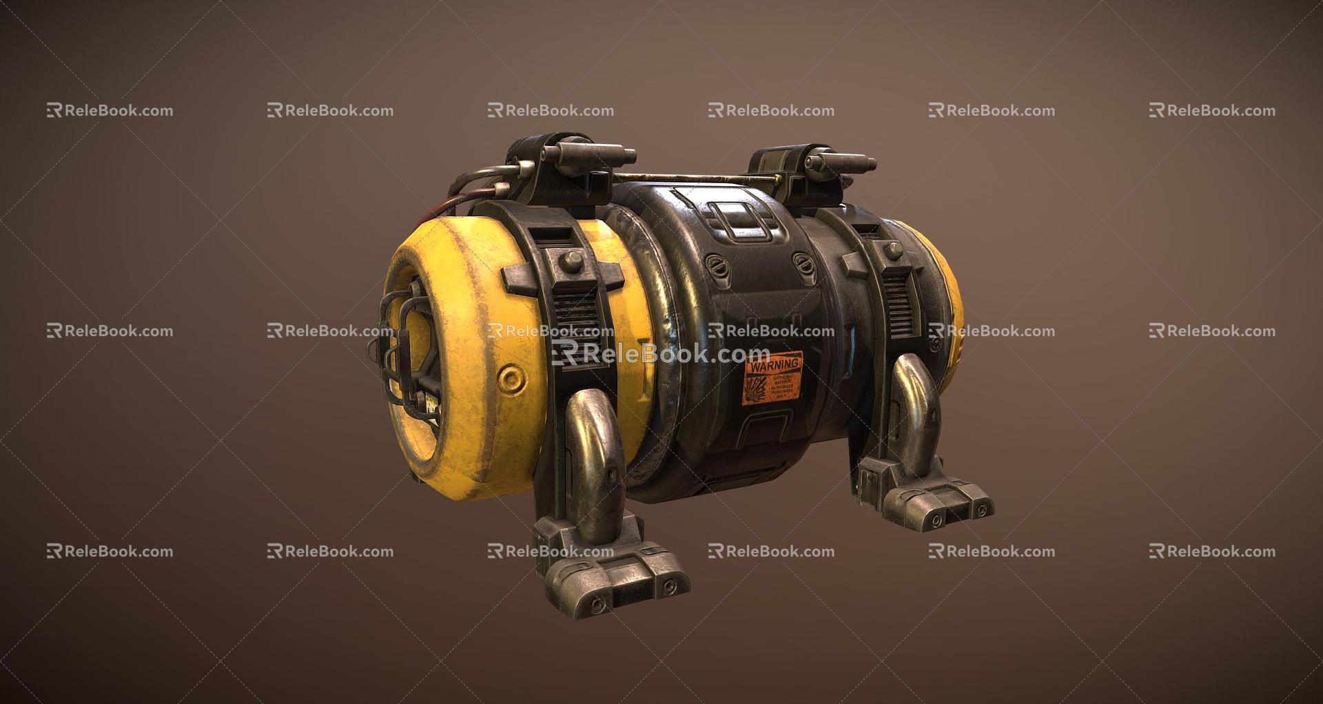 Modern engine motor 3d model