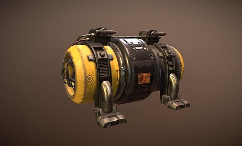 Modern engine motor 3d model