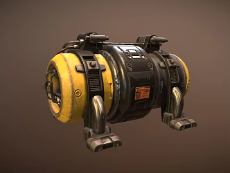 Modern engine motor 3d model