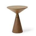 Nordic Solid Wood Side Table Silent Style Round Corner Table French Country Tapered Coffee Table Sofa Bedside Table 3d model