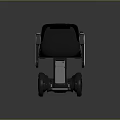 Modern Ergonomic Black Wheelchair Design With Sturdy Frame Comfortable Seat And Large Wheels