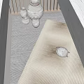 Quiet Square Carpet 3d model