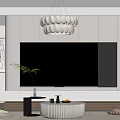 Modern Living Dining Area With Beige Sofa Round Coffee Table And Chic Decor