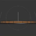 Modern Circular Platform Structure With Metal Railings And Smooth Circular Surface