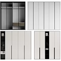 Modern Wardrobe Designs With Sliding Mirror Doors Storage Shelves And Drawers
