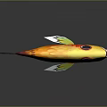 Colorful Artistic Fish With Vibrant Colors Large Eye Fins Tail And Dark Background Reflection