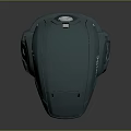 Sleek Futuristic UNSC Helmet in Teal Color with Transparent Visor and Modern Design