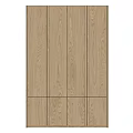 Sleek Modern Wardrobe Design With Natural Wood Grain And Minimalist Panel Doors
