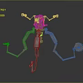 Multi Legged Mechanical Creature With Robotic Arms Central Body And Gear Components 3d model