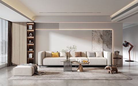 modern living room 3d model