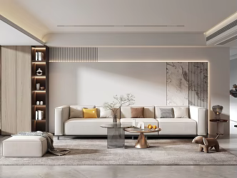 modern living room 3d model