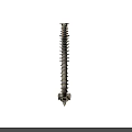 Game Character Spine Model With White Vertical Structure On Gray Background 3d model