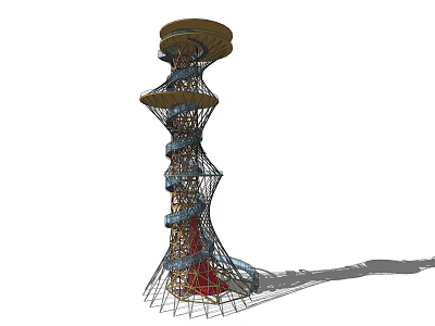 Modern Watchtower Landscape Tower 3d model Modern Watchtower Landscape Tower 3d model