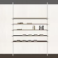 Modern Bookshelf Floor-Standing Bookshelf Laminated Bookshelf 3d model