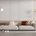 modern double sofa 3d model