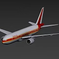LAMINSA Passenger Airplane Flying in Blue Sky With White Clouds and Green Grass