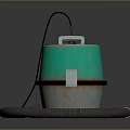 Green Household Vacuum Cleaner With Flexible Hose And Handle For Daily Cleaning