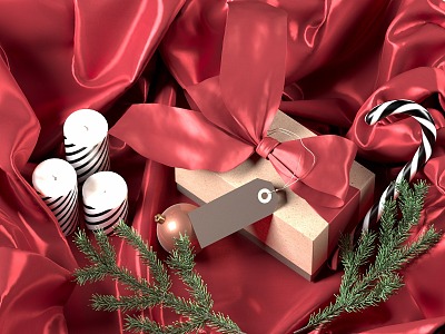 Christmas Gift Box 3d model