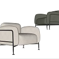 Modern single sofa 3d model