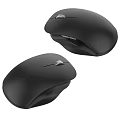 Ergonomic Wireless Computer Mouse With Smooth Tracking Two Black Design For Office Use