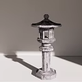 Stone lamp floor lamp 3d model