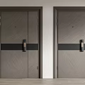 Modern security door entry security door 3d model