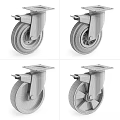 Variety of Industrial Casters With Different Wheel Designs
