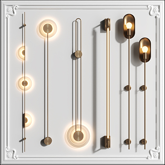 Light Luxury Wall Lamp 3d model