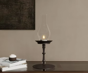 Modern candlestick scented candle 3d model