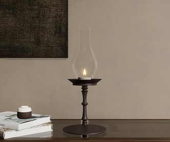 Modern candlestick scented candle 3d model