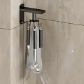 Modern Wall Mounted Bathroom Cabinet Rack With Hanging Hooks And Storage Organizer