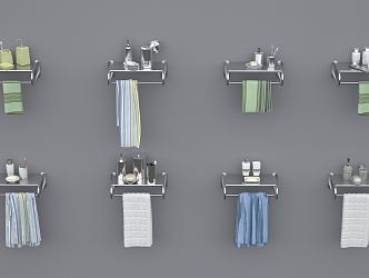 Modern toiletries 3d model