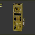 Modern Metal Storage Cabinet With Multiple Shelves And Glass Doors For Home Organization