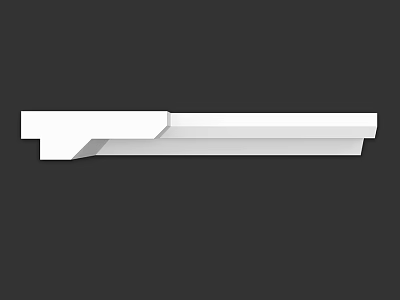 Modern White Architectural Component With Sleek Design For Interior Decoration 3d model