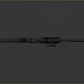 Modern Tactical Rifle 3D Rendered With Scope Grip And Metal Finish