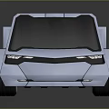 Futuristic Truck With Metallic Finish Six Wheels Sleek Exterior And Open Cargo Bed