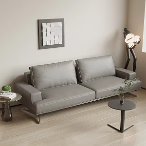 Modern Leather Double Sofa Leather Double Sofa 3d model