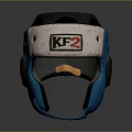 Durable KF2 Protective Helmet Blue And White Safety Design With Comfortable Padding Secure Straps