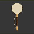 Magnifying Glass With Gold Frame And Wooden Handle For Household Daily Use