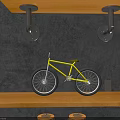 Bright Yellow Bicycle With Black Wheels And Simple Frame Design For Daily Rides