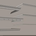 Decorative Gypsum Cornices With Various Ornate Patterns For Interior Design
